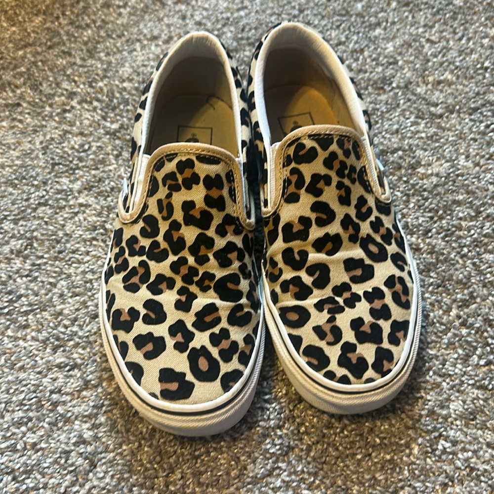 Women’s Leopard Print Slip On Vans